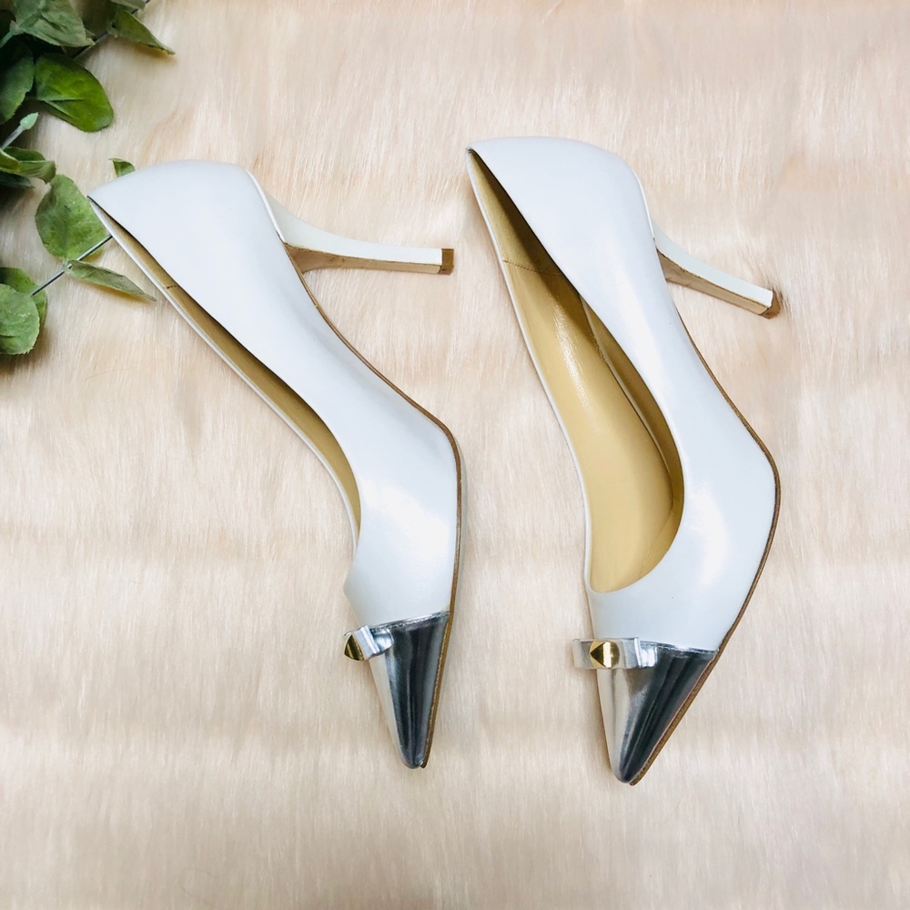 NWB Kate Spade White Captoe Paloma Pump - Picture 4 of 8